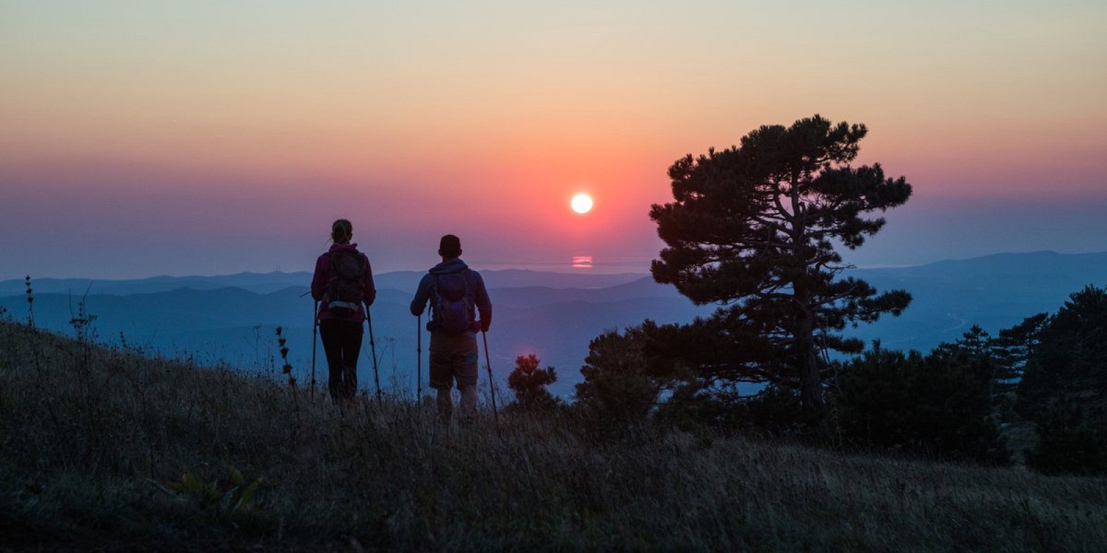 Kras in sončni zahod