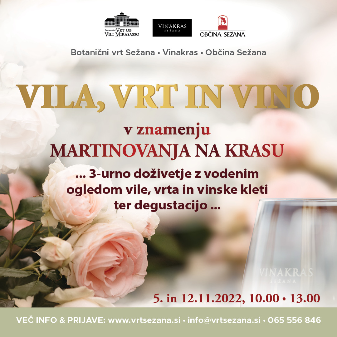 VILA, VRT IN VINO v znamenju Martinovanja na Krasu