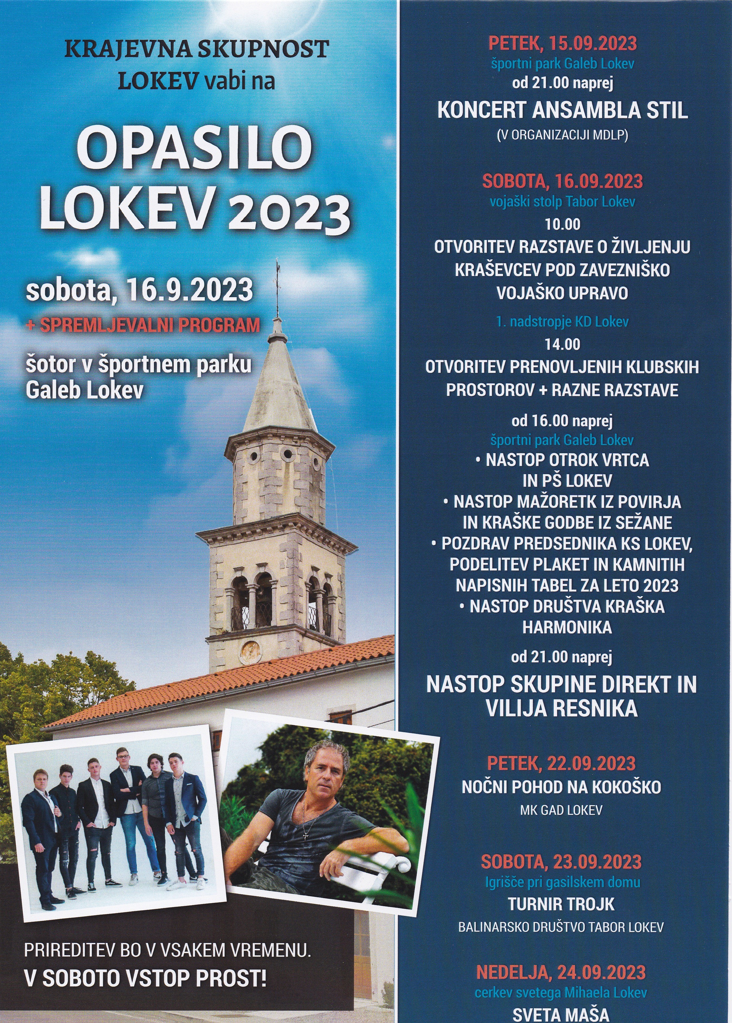 Opasilo Lokev 2023