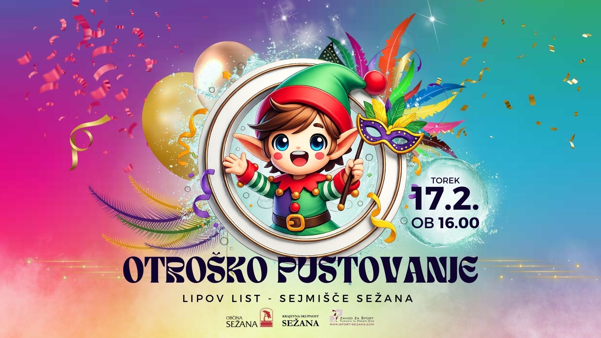 Otroško pustovanje v Sežani