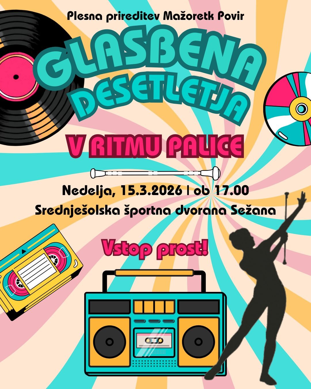 Glasbena desetletja v ritmu palice