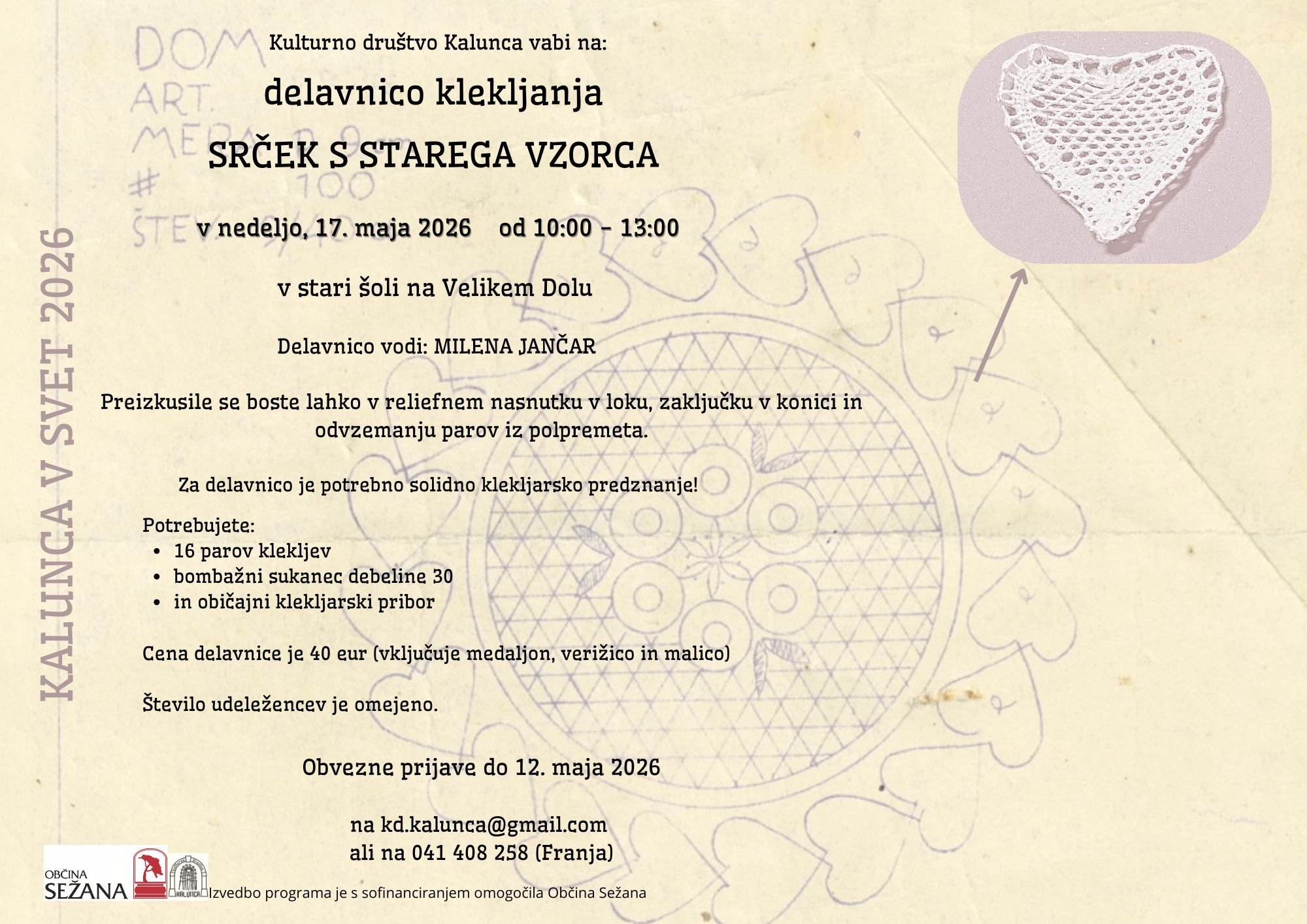 Kalunca v svet - klekljarski festival 