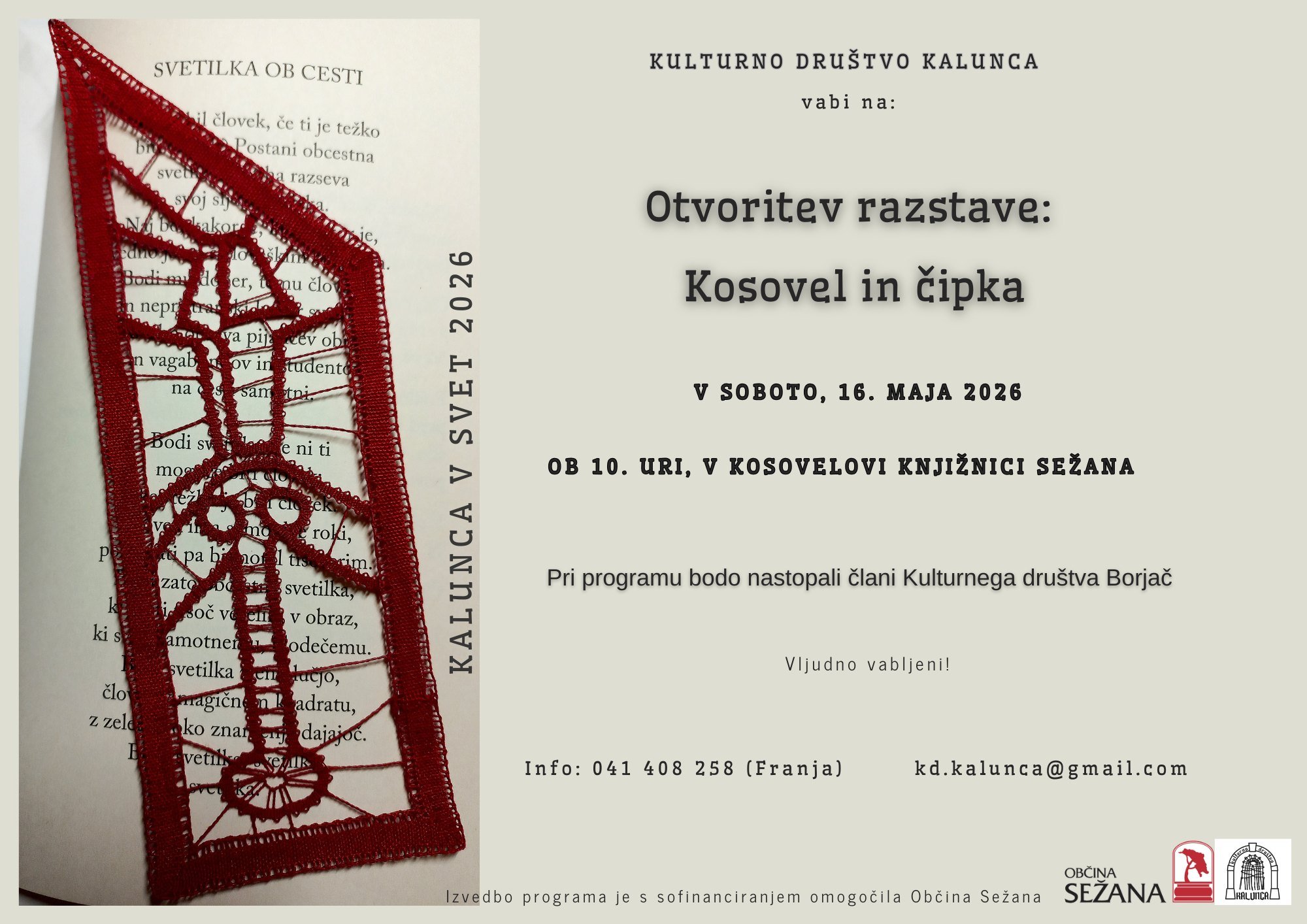 Kalunca v svet - klekljarski festival 