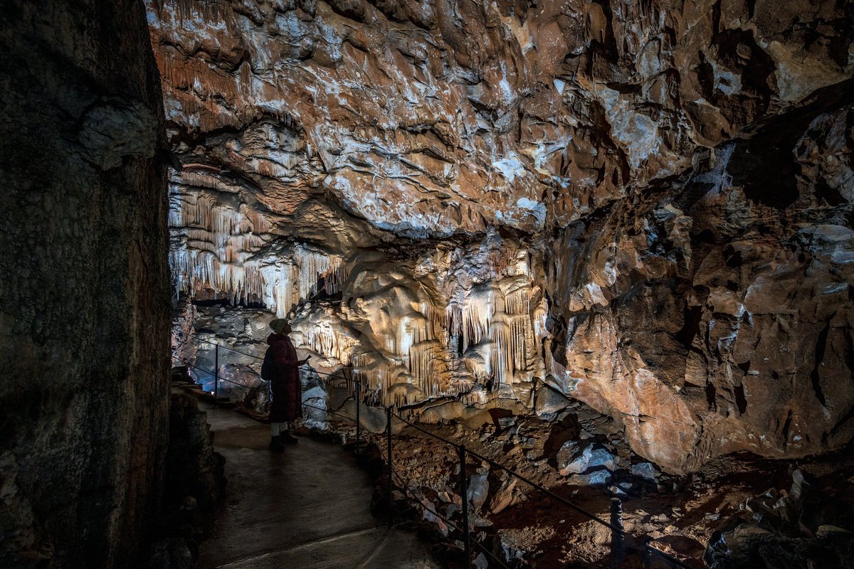 Höhle, Musik und Wein: die majestätische Höhle von Divača