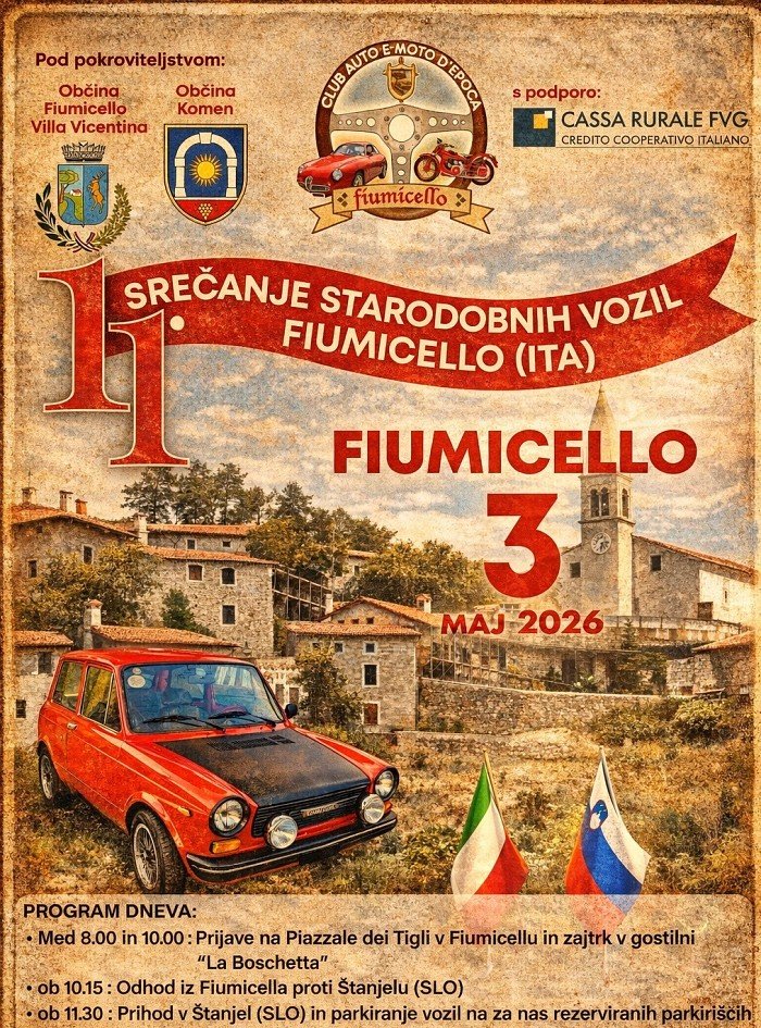 Srečanje starodobnih vozil - Fiumicello