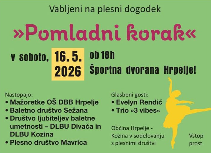 Plesni dogodek: Pomladni korak