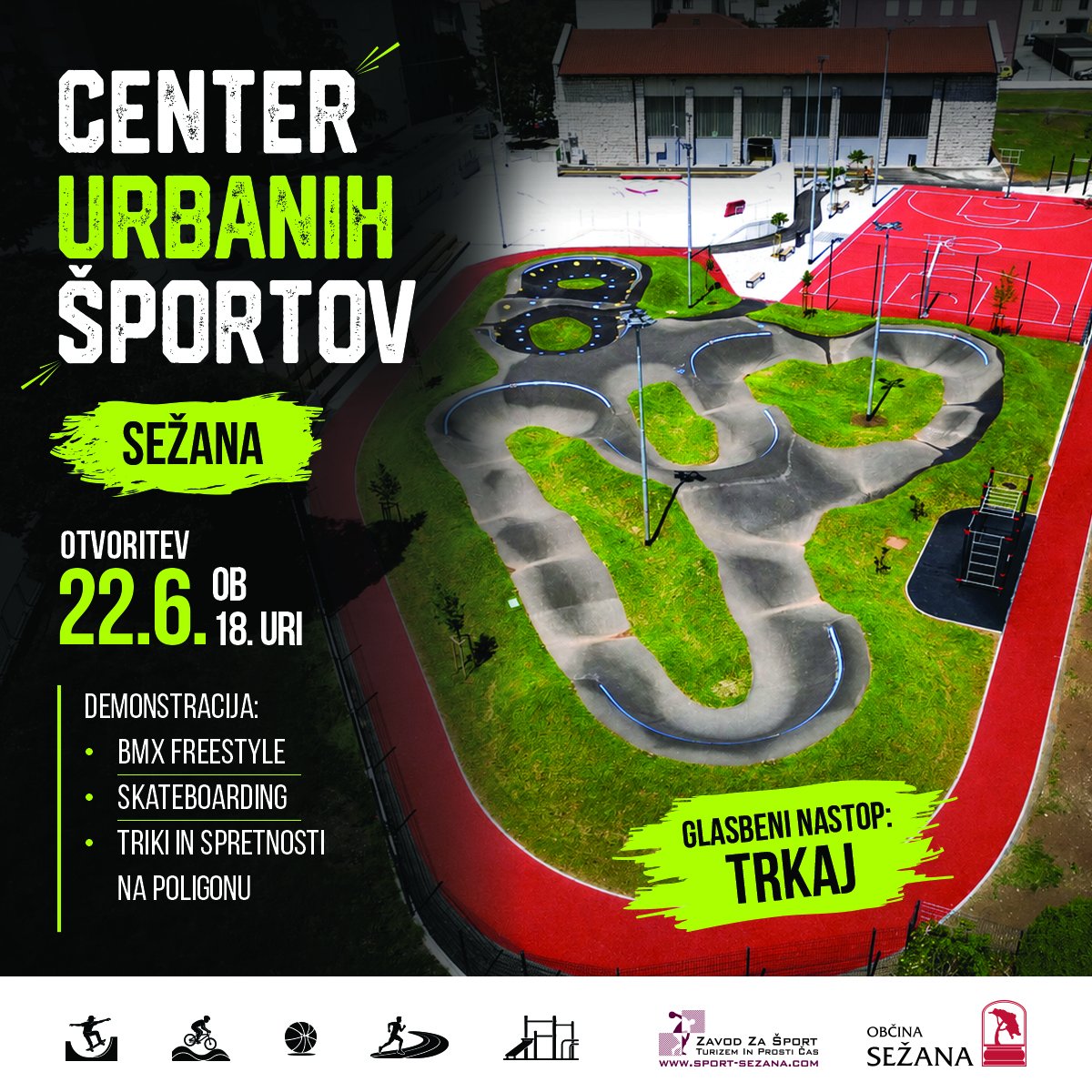 Otvoritev Centra urbanih športov Sežana