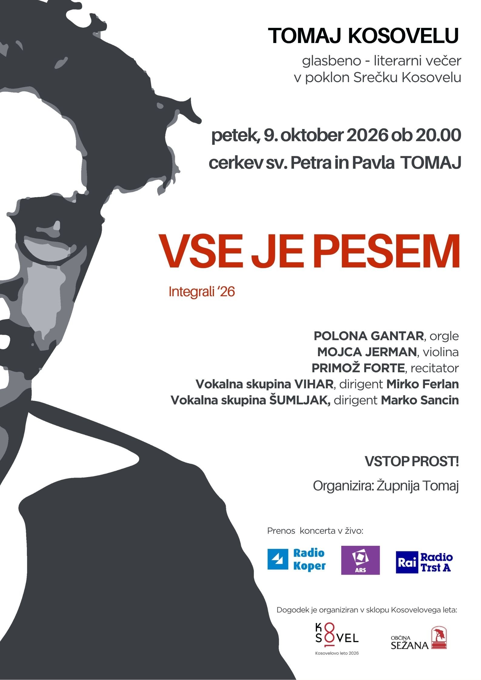 Glasbeno-literarni večer Vse je pesem