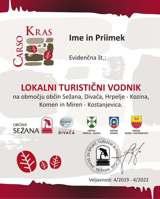 Seznam lokalnih turističnih vodnikov Krasa in Brkinov 2019